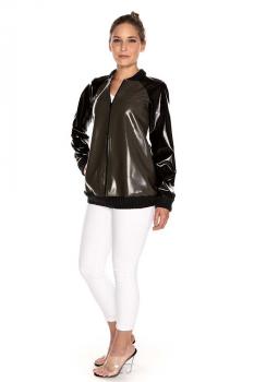 Latex Bomber Jacke