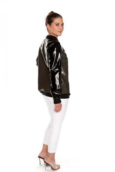 Latex Bomber Jacke