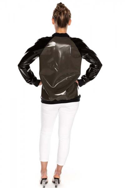 Latex Bomber Jacke