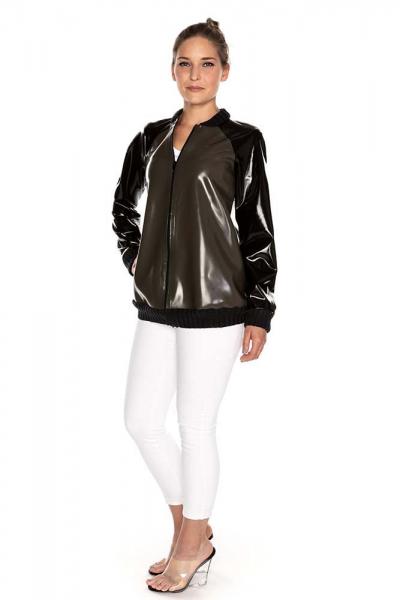 Latex Bomber Jacke