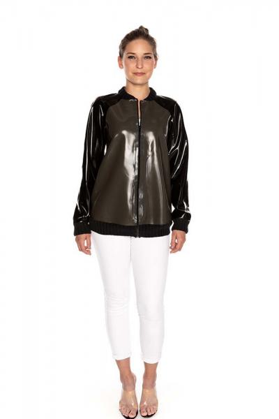 Latex Bomber Jacke