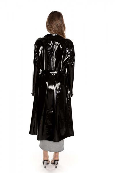 LATEX TRENCHCOAT LONG