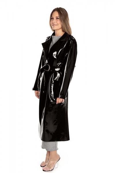 LATEX TRENCHCOAT LONG