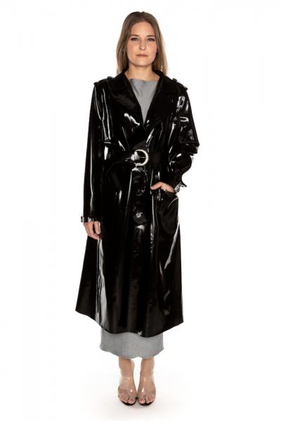 LATEX TRENCHCOAT LONG